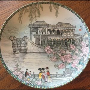 Imperial Jingdezhen Plate “The Marble Boat” 1988